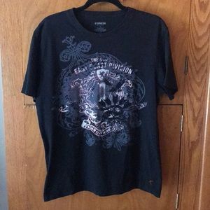 Super Soft Black Express tee Sz L
